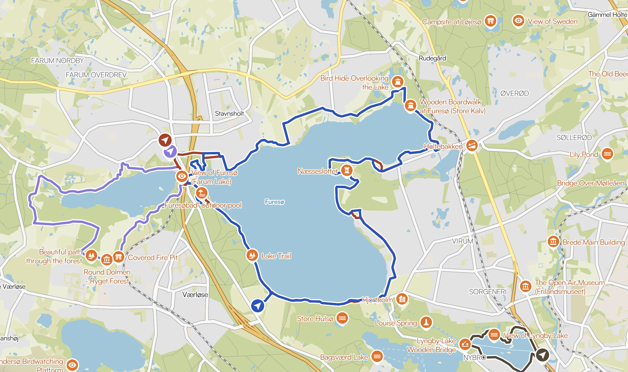 Rute — Møns Klint