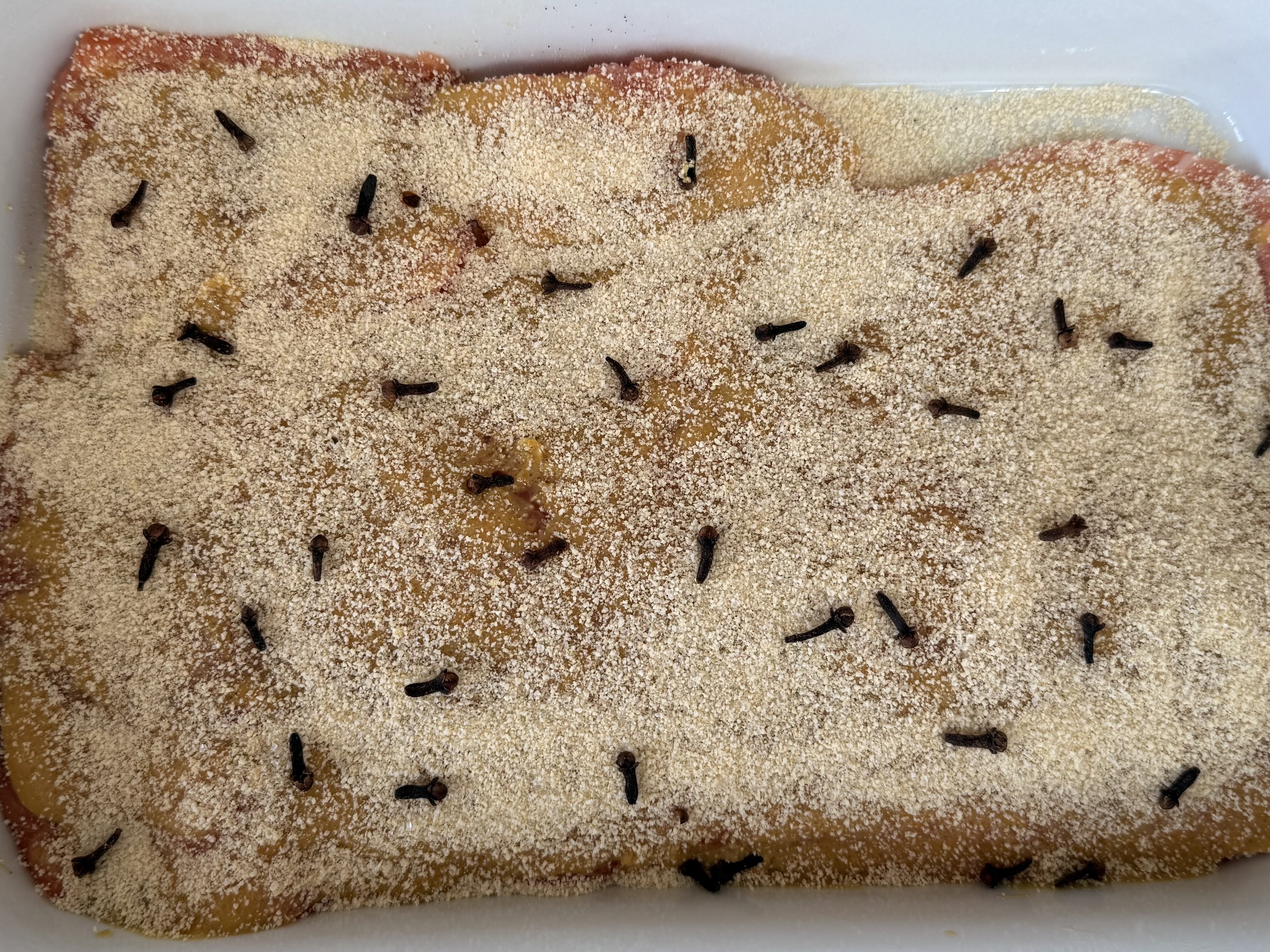 Laks med appelsinskal og sennep